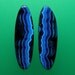 Bisbee Banded Azurite 100% Natural Hand Cut Matching Cabochon Pair from Arizona, free shipping