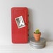 sale // rustic industrial bright red tool box