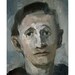 original painting portrait man DOUBT figurative