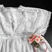 THIS ITEM RESERVED Vintage French Child's Dress Exquisite and Entirely Handmade Rare Larger Size for Flower Girl