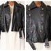 Vtg Military Style Leather Cropped Belted Jacket Size M