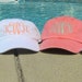 Personalized Monogrammed Baseball Cap Hat. MANY COLORS AVAILABLE