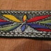 Men's Southwest Black Leather Embroidered Belt