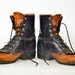 two toned LACER granny grunge LOREDO leather western cowboy BOOTS, size 7m