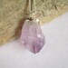 ON SALE Large Silver Dipped Raw Amethyst Druzy Necklace Sterling Ball Chain