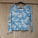 AMAZING 90s clould print wrangler does club kid long sleeve shirt