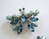 On Sale Vintage/ Blue/ Butterfly/ Brooch/ Earring/ Set/Online Vintage/ vintage dress On Sale Vintage/ Blue/ Butterfly/ Brooch/ Earring/ Set/Online Vintage/ vintage dress
