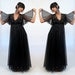 black lace nightgown and robe set