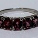 Rhodolite Garnet (Ovl) 5 Stone Ring