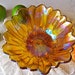 Vintage Carnival Glass Lily Pons Bowl Rainbow Iridescent Bowl Fruit Bowl Serving Bowl Vintage 1970s