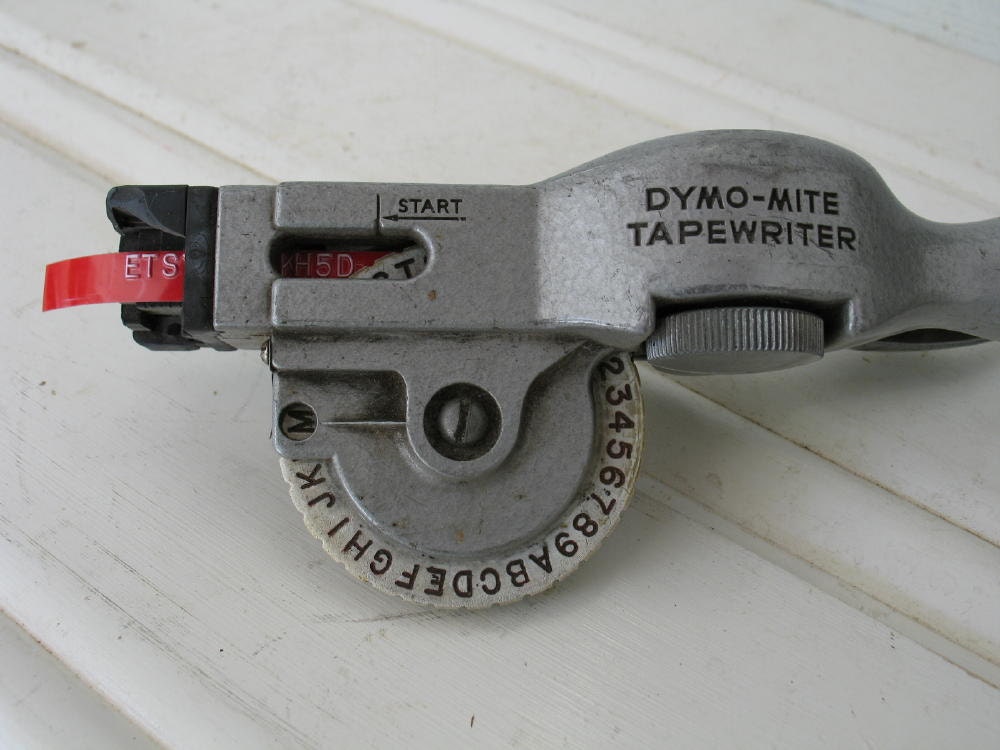 Vintage Dymo-Mite Tapewriter Label Maker