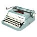 Sea Green Underwood Typewriter in Original Case