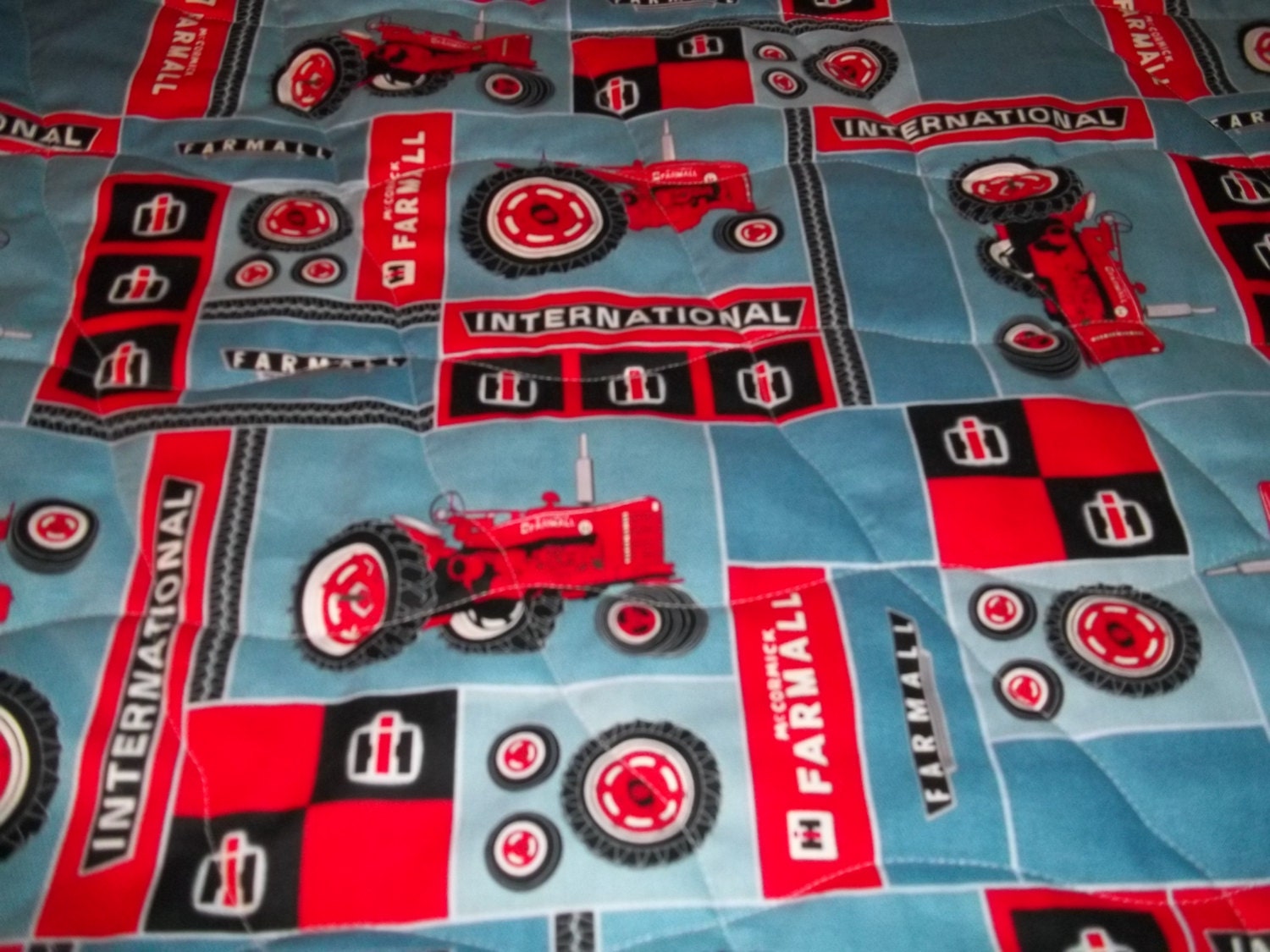 International Harvester Farmall Red Tractor Toddler Bed or