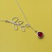 ruby necklace , leaf necklace - ruby bridemaid necklace , red drop necklace