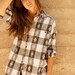 vintage 80s 90s BRIGHT southwest DESERT IKAT style button up blouse
