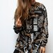 SLOUCHY southwest baroque SILKY oversize blouse vintage 80s 90s top