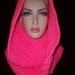 Infinity Scarf Neon Pink Hot Pink made with double yarns Ready to Ship