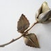 25 PERCENT OFF Vintage 60s Cottage Chic Woodland Signed Giovanni Goldtone Gold Tone Flower Rose Brooch Pin