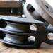 Vintage Small Iron Block and Tackle Pulley - Nautical Decor