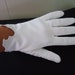 1950s gloves / 50s white gloves / Winter White short gloves