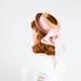 vintage 1940s hat / tilt hat / Girly