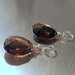 Topaz Briolette Charm, Dangle Earrings, Matched Pair for Interchangable Earrings, Gemstone Charm Earrings, Earring Charm