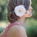 Bridal Hair Flower, Wedding Hair Flower, Bridal Flower Hair Clip, Fascinator, Wedding Hairpiece, Bridal Headpiece, Ivory, White