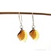 Fall Leaf Earrings (Glass, Sterling Silver)