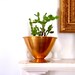 Midcentury Modern Planter Vintage Aluminum planter