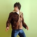 70s brown suede jacket fur lined JC Penny western ranch coat heavy warm winter medium large 40R
