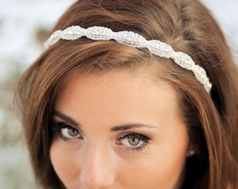 Bridal Hair Accessories, Bridal Headpiece, Hair Piece, Rhinestone Headband, Bridal Headband, Bridal Accessories, Wedding Headpiece, DAKOTA