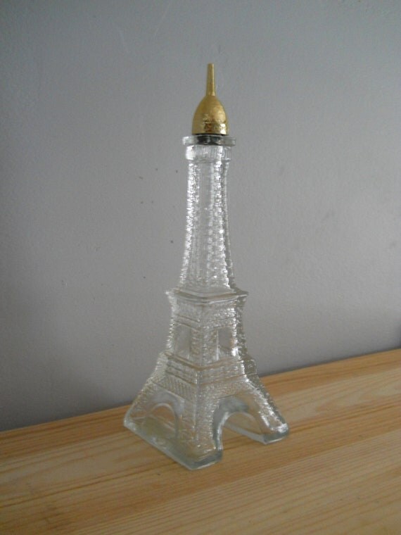 Avon cologne Eiffel Tower glass bottle