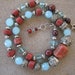 AFRICAN BEADS NECKLACE Chunky Tibet silver necklace handmade jewelry free shipping