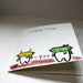 Robots Picking Flowers Hand Painted Watercolor Thank You Card Blank Inside