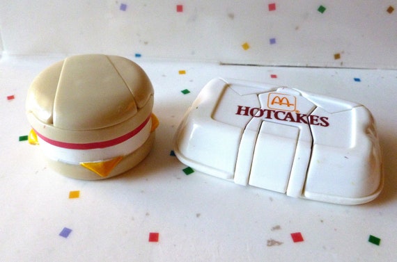 2 Vintage McDonalds Toys Egg McMuffin and by SunnyDaySupplies