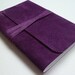 Suede Bound Notebook/Journal Lovely Rich Purple Handmade