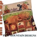 October Spooks - an All Tied Up cross stitch pillow kit by Pine Mountain Designs