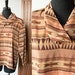 Southwestern Navajo Print Cowl Neck Tribal Top