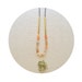 HALF OFF Taste of Honey Necklace- Moonstone with Hand-Cut Brass and Faceted Grey