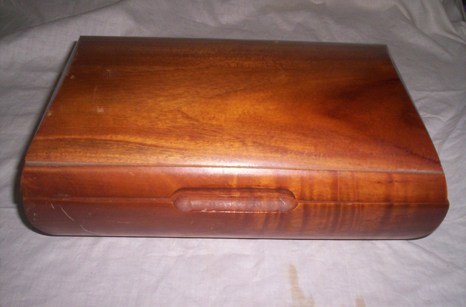 vintage mens jewelry box oak wood by robinsvintage on Etsy
