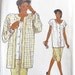 Women's Band Trim Jacket, Long Top, Button Front Skirt - Vintage 1980s Very Easy Vogue Sewing Pattern 9553 - Bust 31.5-34 - Factory Folds