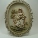 Vintage Lefton Hand Painted Victorian Wall Plaque