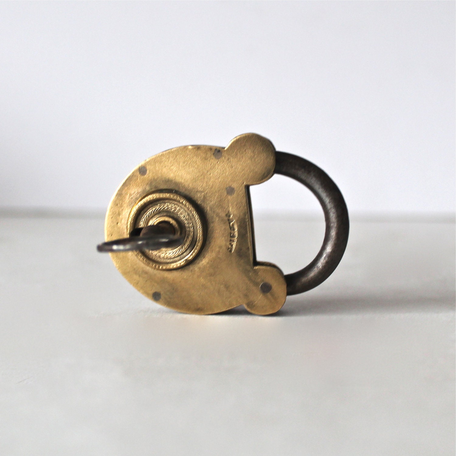 Antique Lock or padlock with key