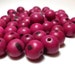 Acai Beads - Natural Seed Beads Fuchsia Fuschia 30 Pieces