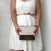 Canvas zipper pouch clutch purse cosmetic bag, upcycled leather bottom