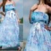 Dreamy Collection Long Maxi Dress Soft Blue Bridesmaid Dress/ Sundress Chiffon Summer Dress