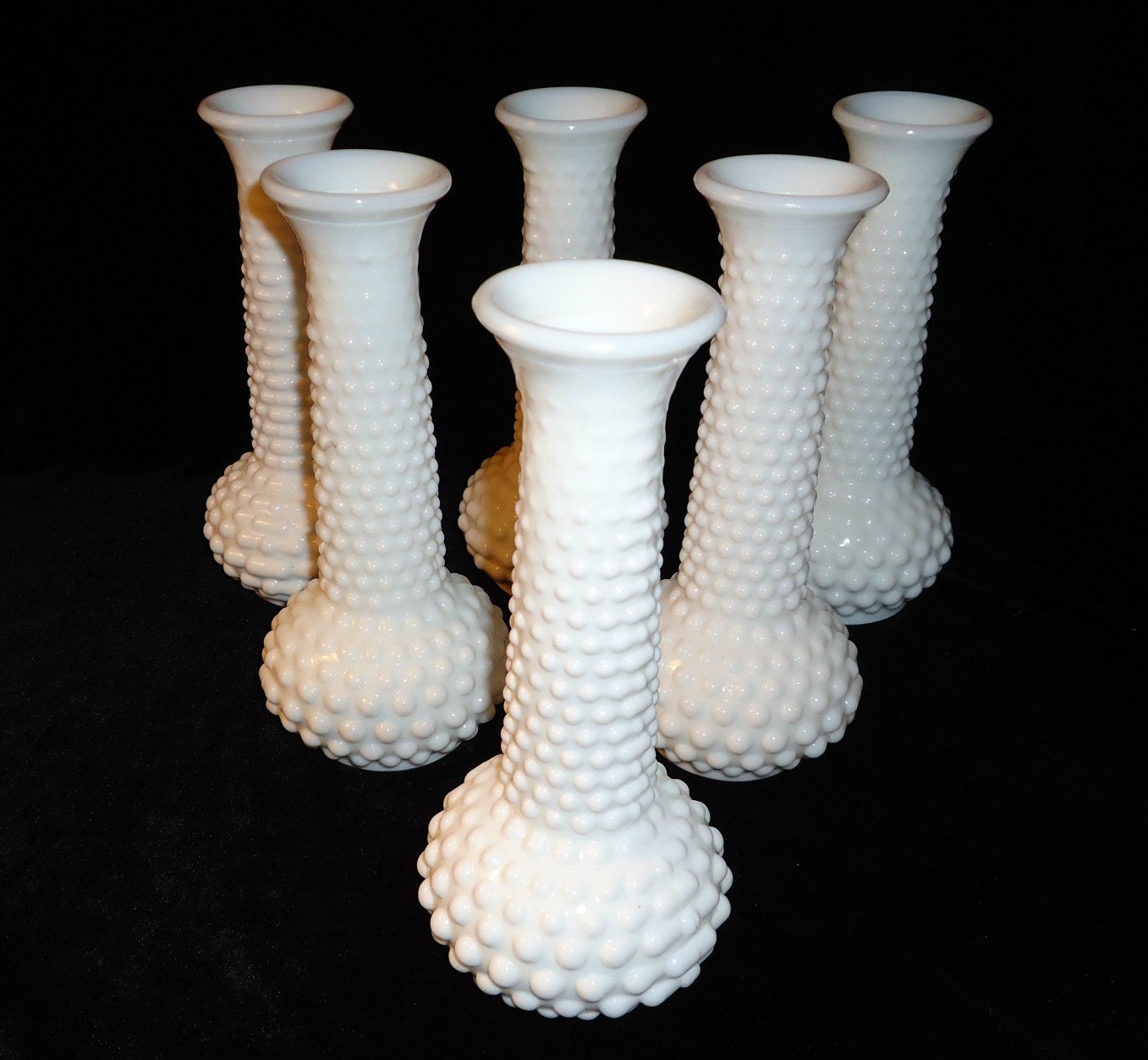 Vintage Milk Glass Vase 1