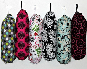 Plastic Grocery Bag Holder Dispenser--YOU PICK Your FABRIC Pattern ...