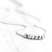 Silver Nuggets Necklace / Simple Minimalist Sterling Silver Necklace / Modern Everyday Jewelry by burnish