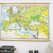 Vintage Economic Europe Pull Down Map School Chart Denoyer